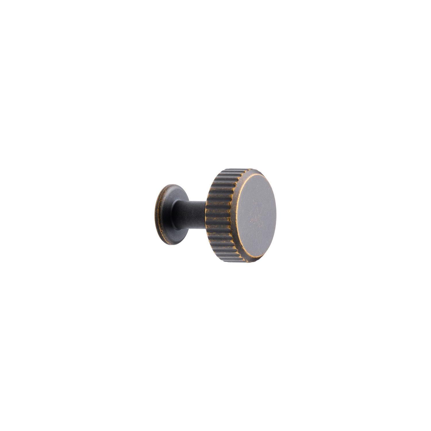 Knop villa round ø30x20 zamak antiek bruin